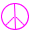 Miniature peace sign