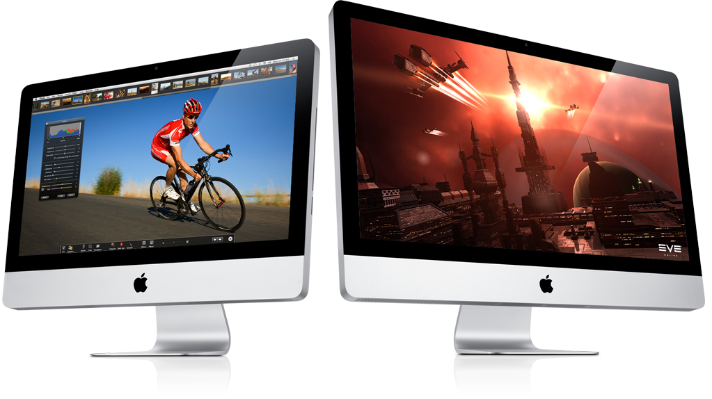 Two Apple iMacs